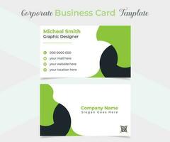 elegant and modern business card template design vector