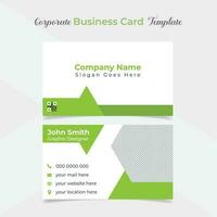 modern and clean professional company business card template design vector