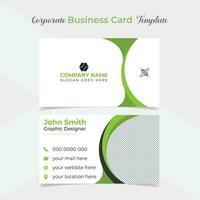 unique and eye catching professional company business card template design vector