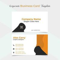 creative and elegant company business card template design vector