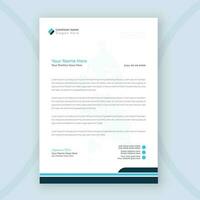 Corporate business modern letterhead design template vector