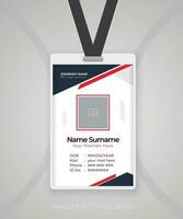 carné de identidad tarjeta plantilla, alumno, empleado identificación, oficina carné de identidad tarjeta diseño vector