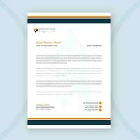 Corporate business modern letterhead design template vector