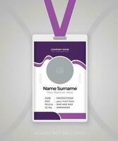 Modern and clean Identity Card template design vector