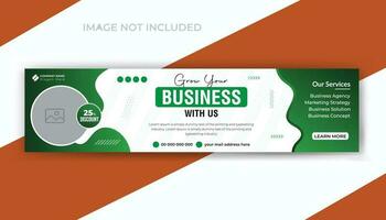 Business solutions agency timeline social media web banner template design vector