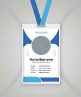 Modern and clean business id card template design. professional id card design template with a vector background. corporate modern business id card design template. Company employee id card template