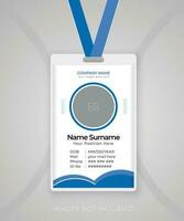 moderno y limpiar negocio carné de identidad tarjeta modelo diseño. profesional carné de identidad tarjeta diseño modelo con un vector antecedentes. corporativo moderno negocio carné de identidad tarjeta diseño modelo. empresa empleado carné de identidad tarjeta modelo