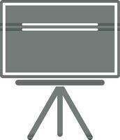 Chalkboard with standing frame in black and white style. vector