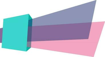 Illustration of a blank paper tag. vector