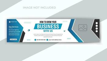 Modern business marketing agency social media timeline cover design or business conference web banner template vector