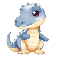 Cute Little Dinosaur, Primeval animal cartoon illustration, png