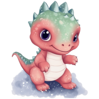 Cute Little Dinosaur, Primeval animal cartoon, png