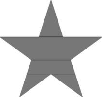 Star in flat style. vector