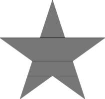 Star in flat style. vector