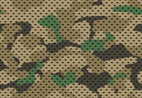 Army camouflage pattern. Military camouflaged fabric texture print, camo textile and green seamless vector background