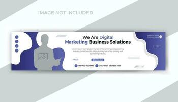 Business solutions agency timeline social media web banner template design vector