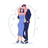 Romantic relationships flat style illustration vector design