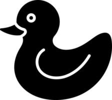 Vector illustration of baby toy Duck icon.