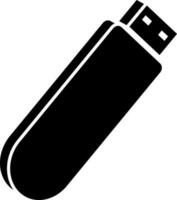 aislado USB universal de serie autobús icono en plano estilo. vector