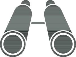 Isolated binoculars in flat style. vector