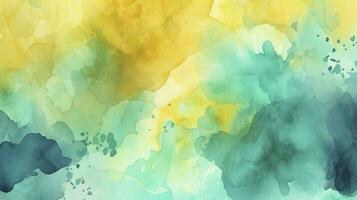 Abstract watercolor background with gold glitter, generate ai photo