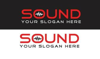 Sound Wave Logo Design and vector template