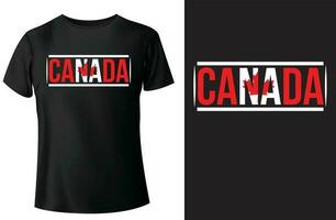 Canadá motivacional citas tipografía t camisa diseño vector