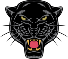 schwarz Panther Gesicht png Illustration