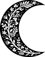 floral lune png illustration