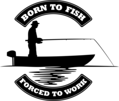 geboren zu Fisch, gezwungen zu Arbeit png Illustration
