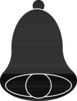 Isolated bell in black and white color. vector