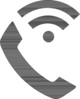 Call with wifi sign. vector