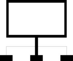 Server in black and white color. vector
