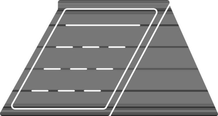 black and white calendar in flat style.