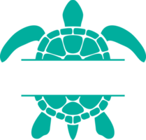 Schildkröte Monogramm png Illustration