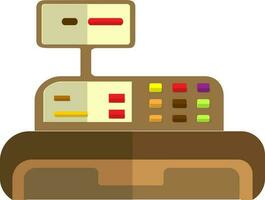 Illustration of a colorful cash register. vector