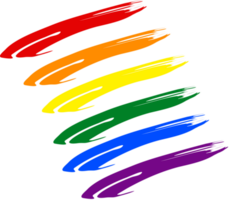 lgbtq arc en ciel élément png