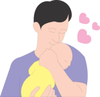 del padre día icono amor bebé png