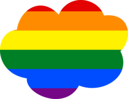 LGBTQ arcobaleno nube png