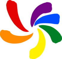 LGBTQ arcobaleno elemento png