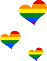 LGBTQ arcobaleno cuore png