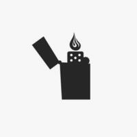 Lighter Flat Icon, Vector Illustration