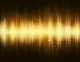 Light pulse party on gold colored background, Vector Illustration