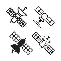 satellite icon vector