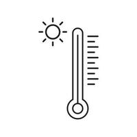 thermometer icon vector