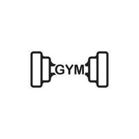 barbell icon vector