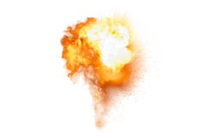 cercle cadre orange flamme isolé sur fond transparent fichier png