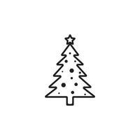 icono de arbol de navidad vector