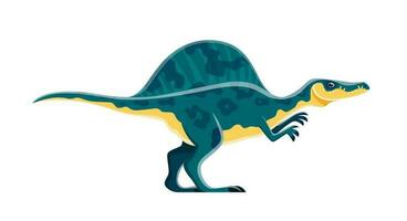 Cartoon dinosaur character, Oxalaia dino, Jurassic vector