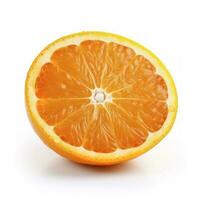 naranja aislado en blanco fondo, generar ai foto